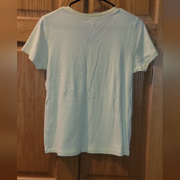 NWOT SB Active Elegant Light Yellow V-Neck Tee WOMENS MEDIUM SHIRT TOP WORKOUT - Picture 5 of 5